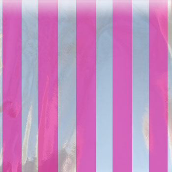 hot pink mylar striped bag small