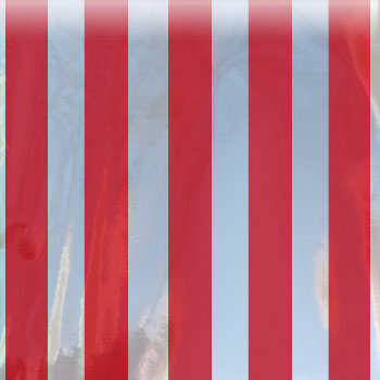 red striped mylar bag small